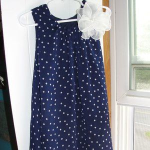 3 for $18..Marmellata Blue Polka Dot Dress Size 4